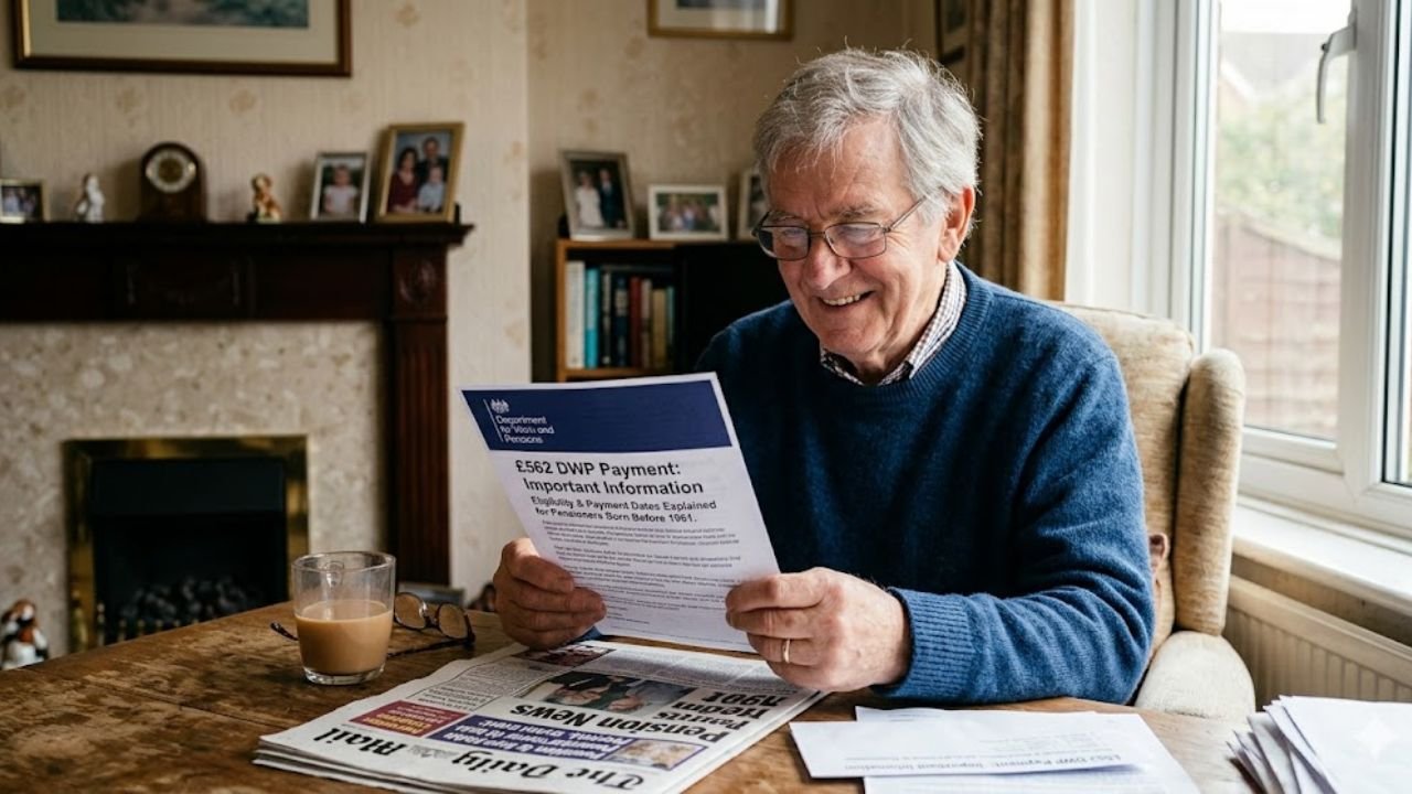 £562 DWP Payment for Pensioners Born Before 1961: Eligibility & Payment Dates Explained