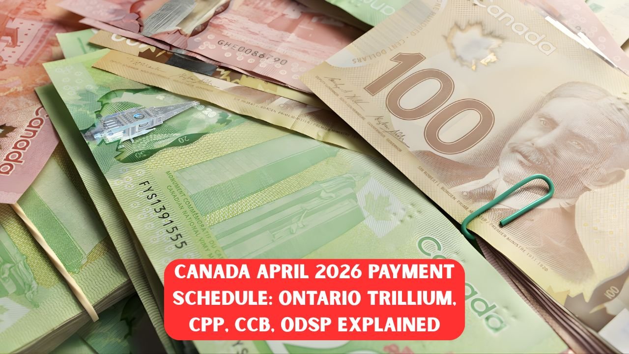 Canada April 2026 Payment Schedule: Ontario Trillium, CPP, CCB, ODSP Explained