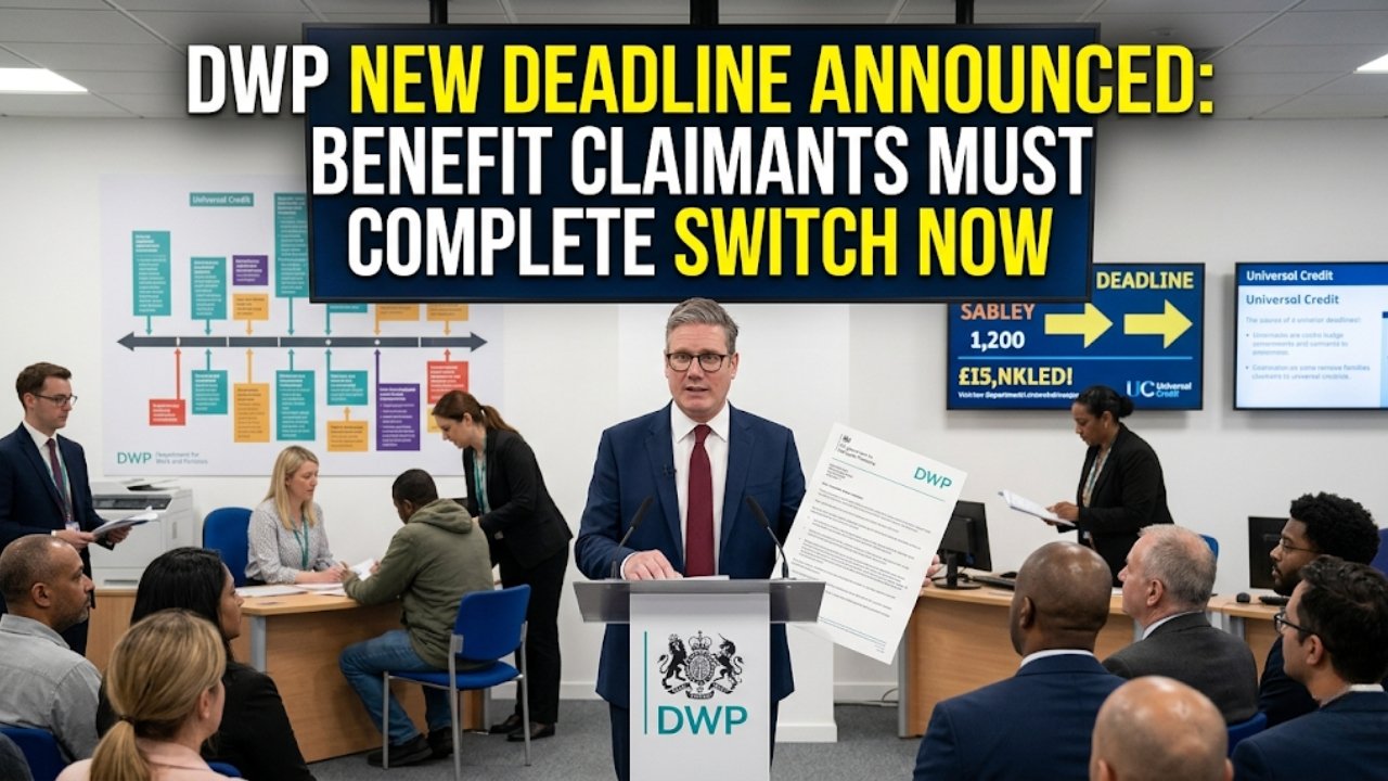 DWP New Deadline Announced: Benefit Claimants Must Complete Switch Now